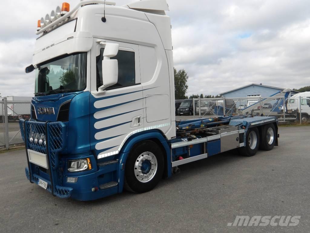 Scania R580 6x2 Hákový nosič kontajnerov