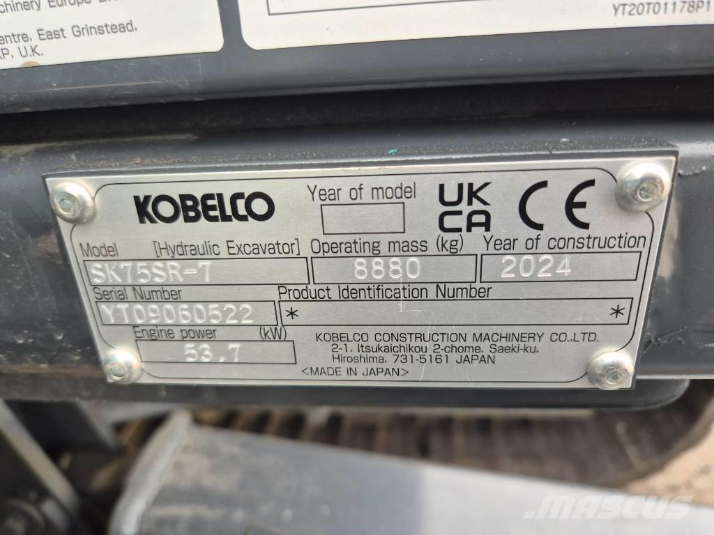 Kobelco SK75SR-7 Midi rýpadlá 7 t - 12 t