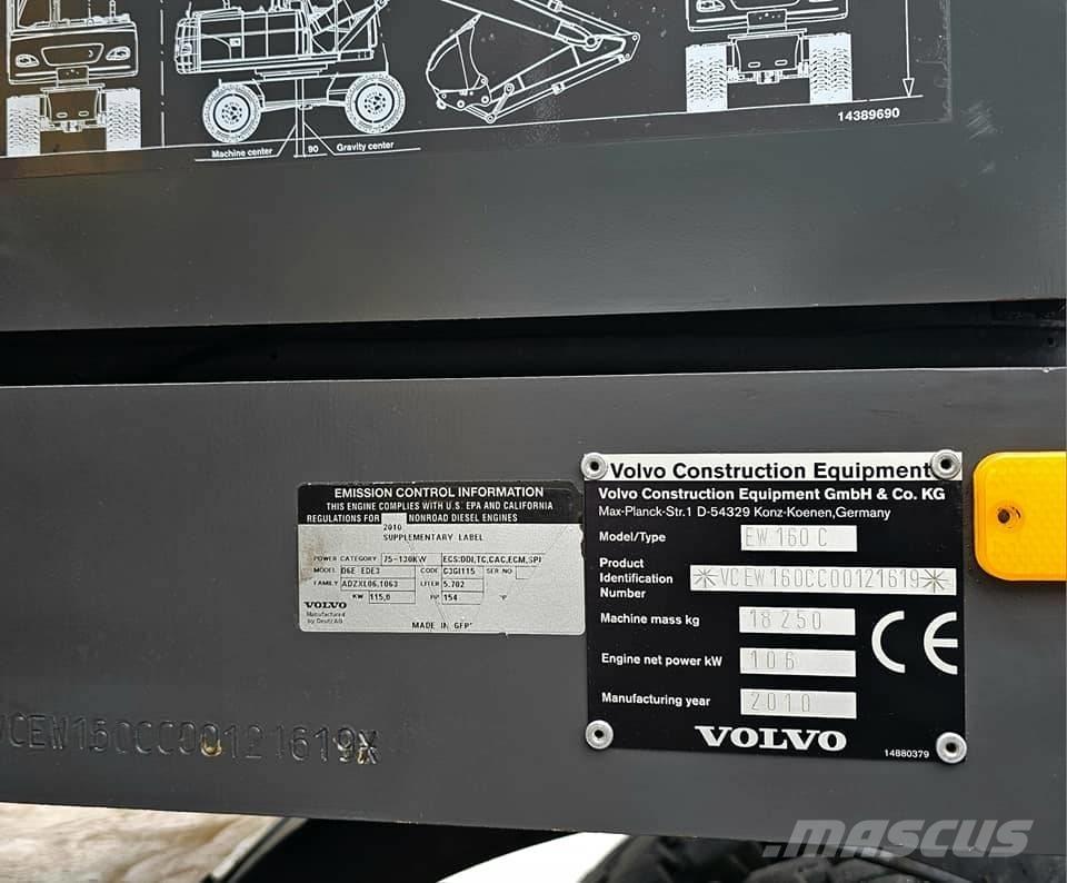 Volvo EW 160 C Kolesové rýpadlá