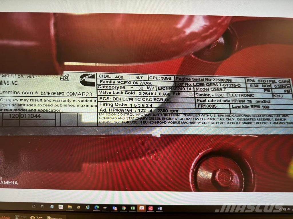 Cummins QSB6.7C-T4 Stavebníctvo - ostatné
