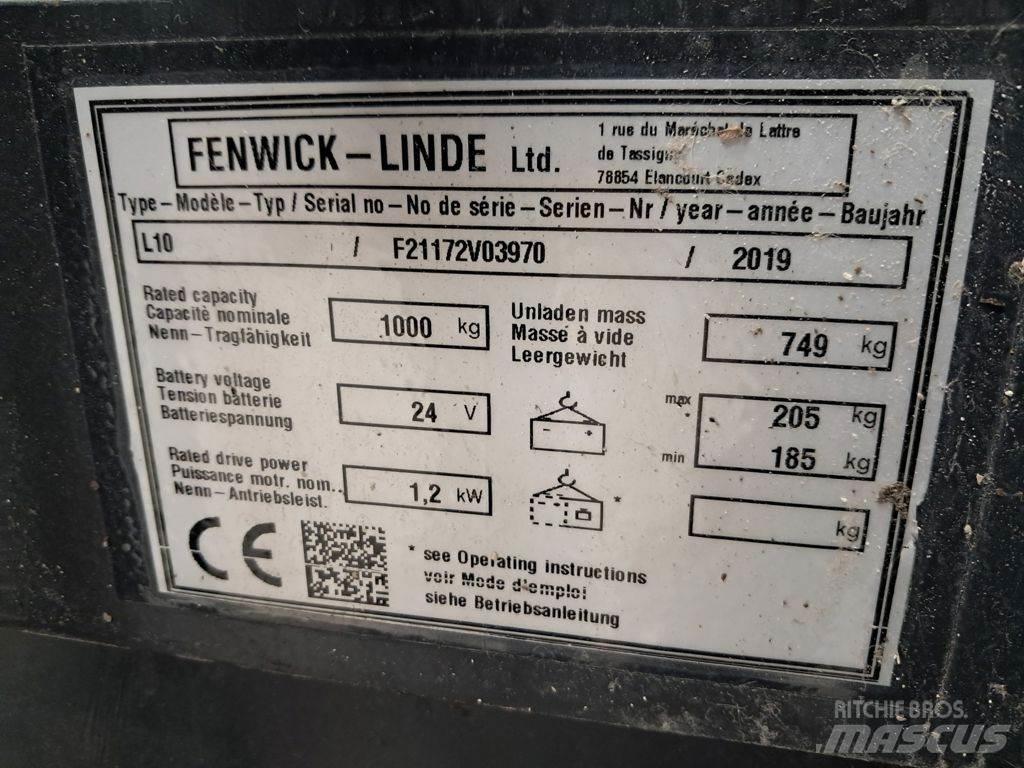 Linde L10 Ručne vedené vysokozdvižné vozíky