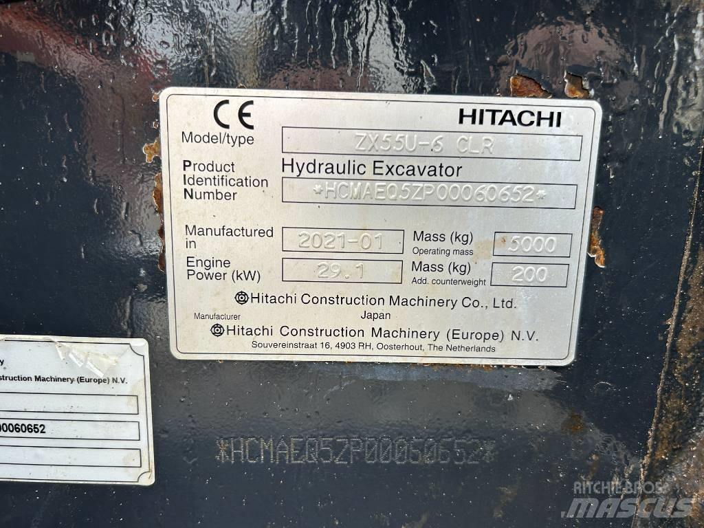 Hitachi ZX55U-6 Mini rýpadlá < 7t