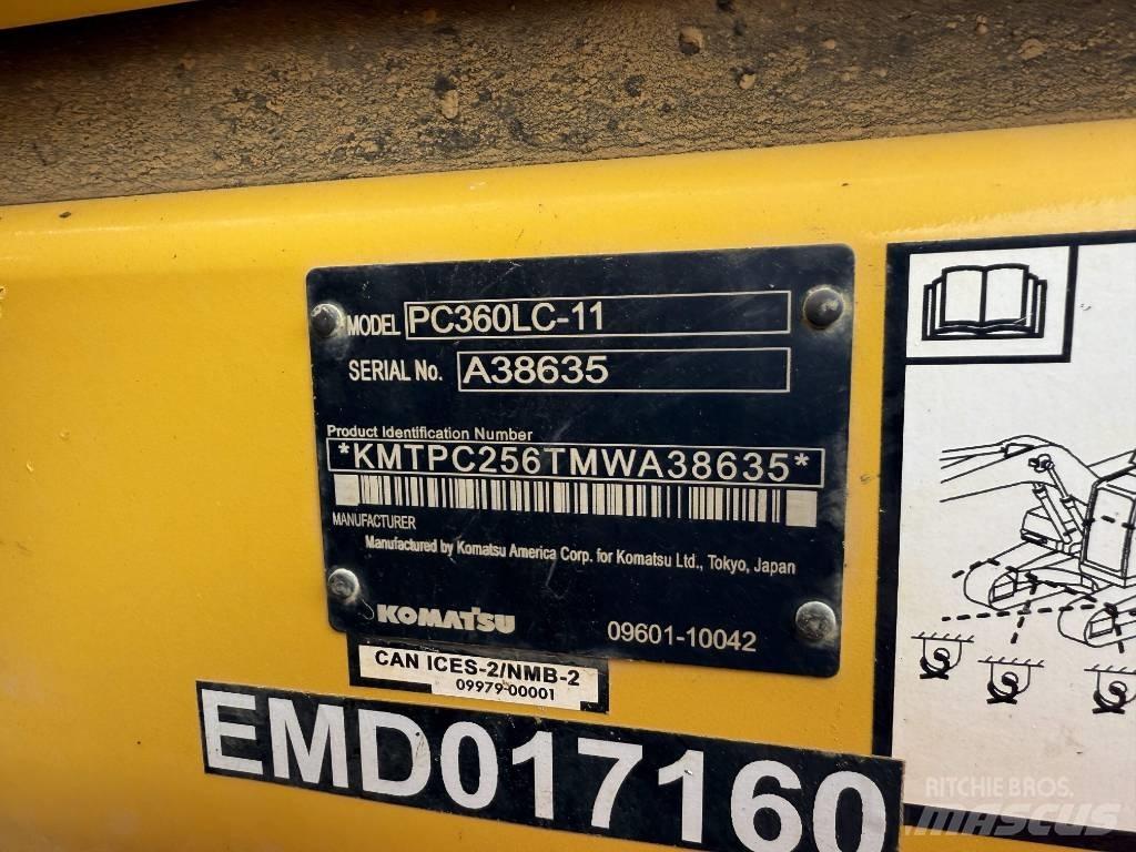 Komatsu PC360LC-11 Pásové rýpadlá