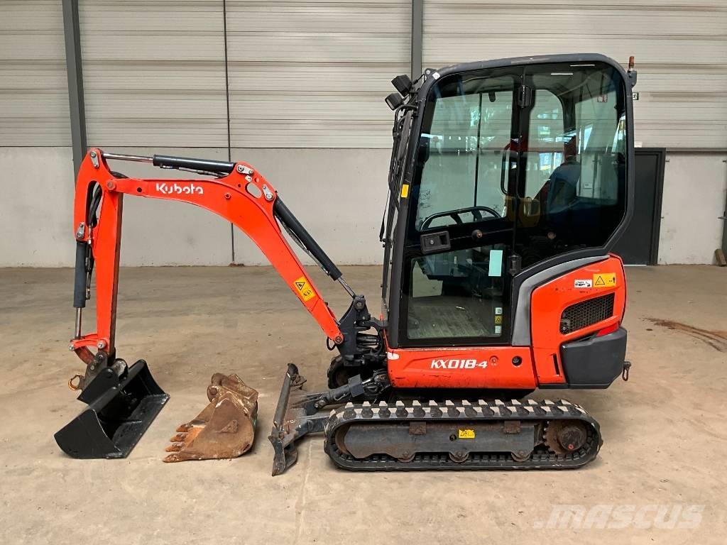Kubota KX 018-4 Mini rýpadlá < 7t