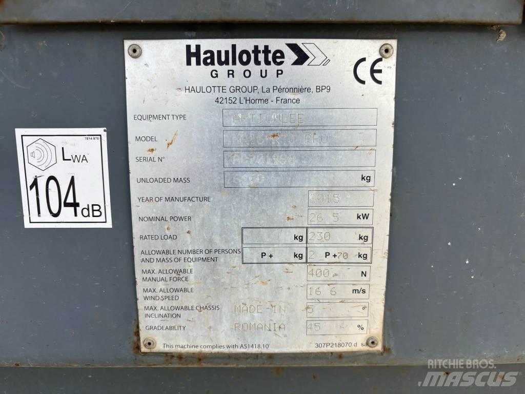 Haulotte HA 16 Kĺbové plošiny
