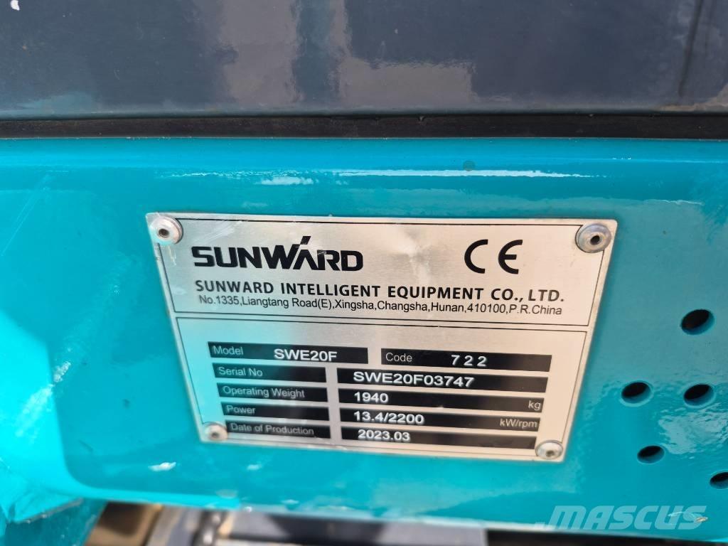 Sunward SWE 20 F Mini rýpadlá < 7t