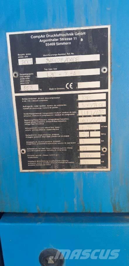 Compair L30-7.5A Kompresory