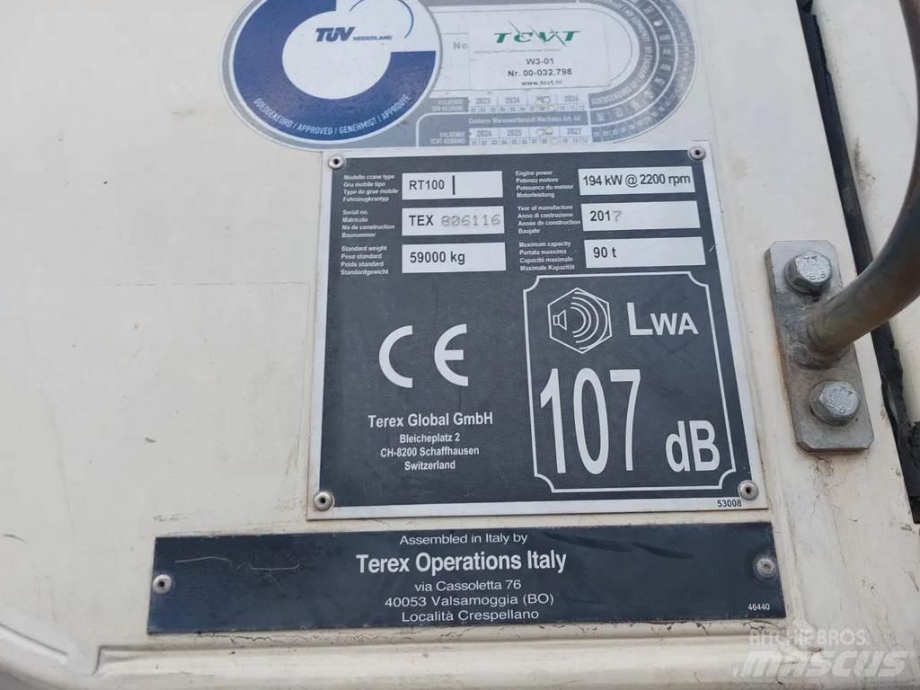 Terex RT100 Žeriavy pre ťažký terén