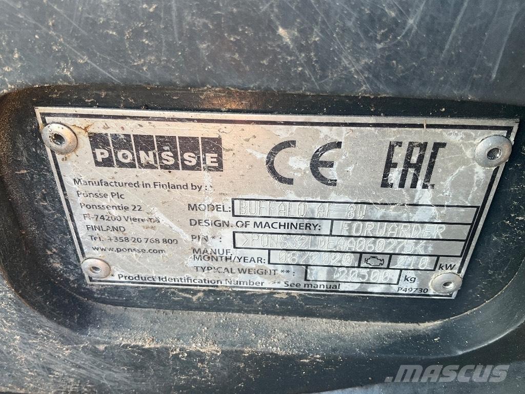 Ponsse BUFFALO AF 8W Lesné traktory