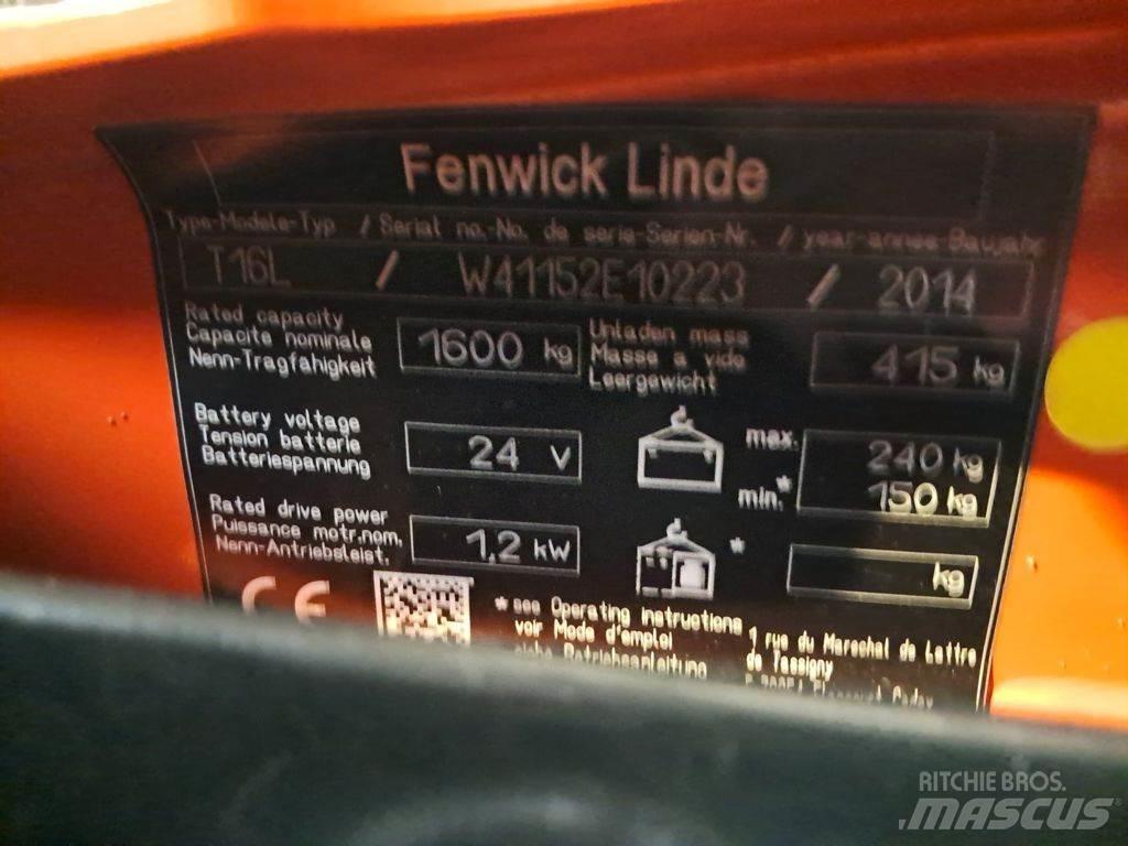 Linde T16L Nízkozdvižný vozík