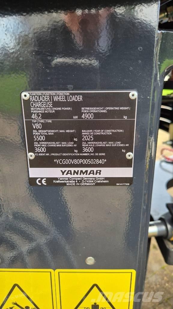Yanmar V80/5 Kolesové nakladače