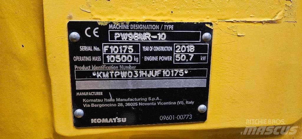 Komatsu PW98 MR10 Kolesové rýpadlá