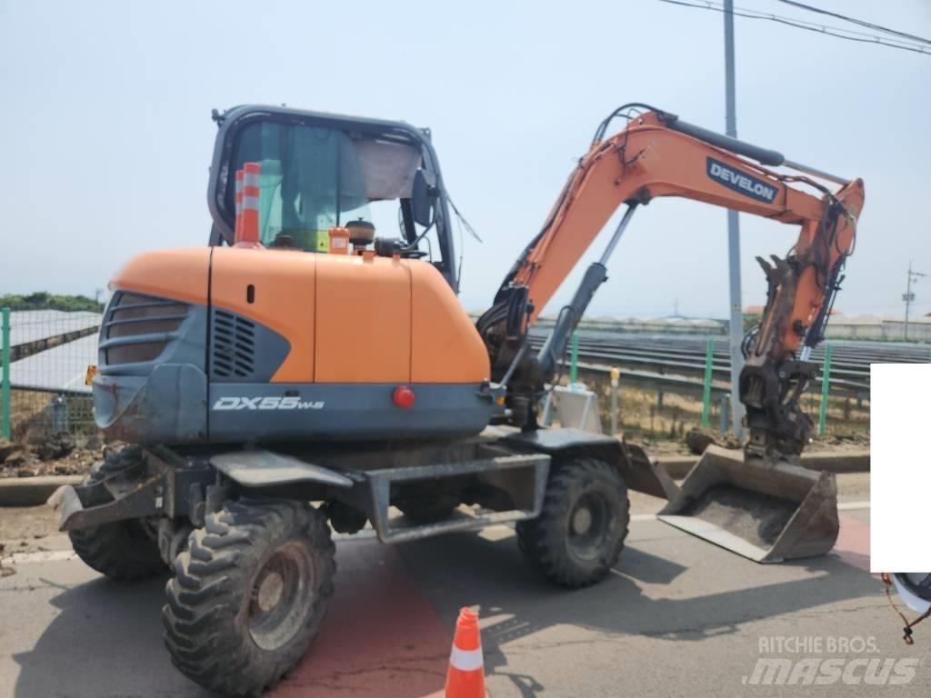 Doosan DX 55 W Kolesové rýpadlá