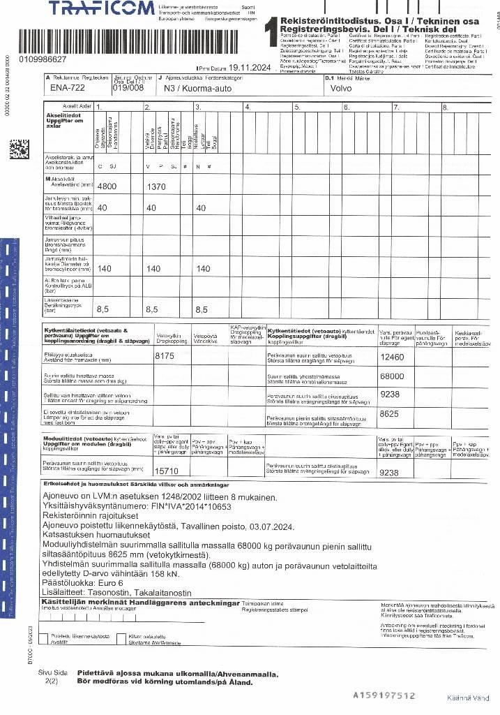 Volvo FM-13 Nosiče kontajnerov/Prepravníky kontajnerov