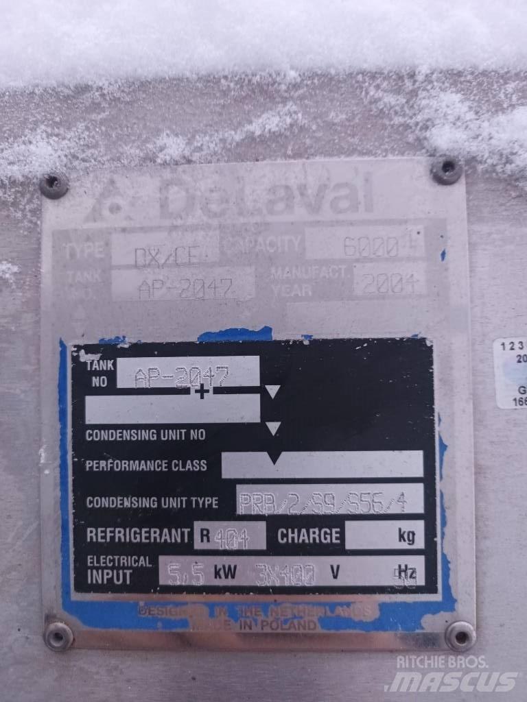 Delaval DX-CE Zariadenia na chladenie a skladovanie mlieka