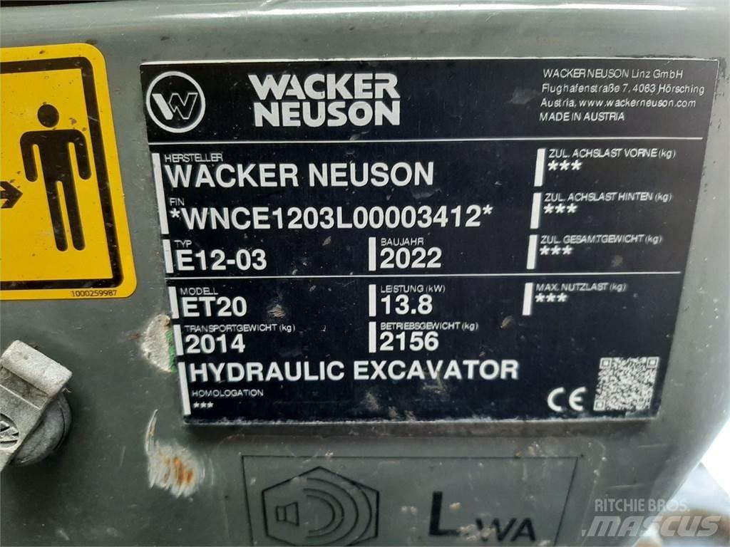 Wacker Neuson ET20 Pásové rýpadlá