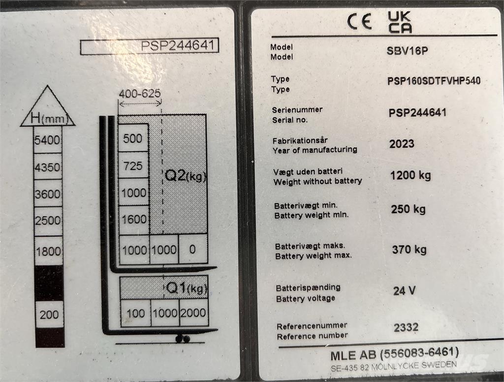 Mitsubishi SBV16PI Samohybné vozíky