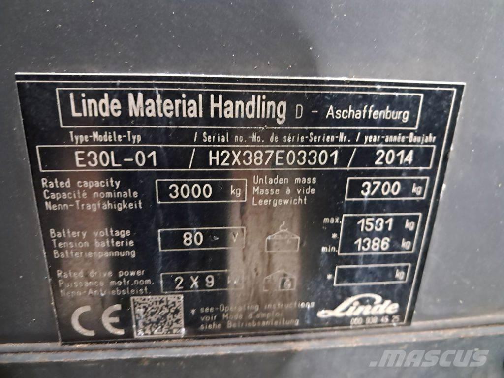 Linde E30L-01 Akumulátorové vozíky