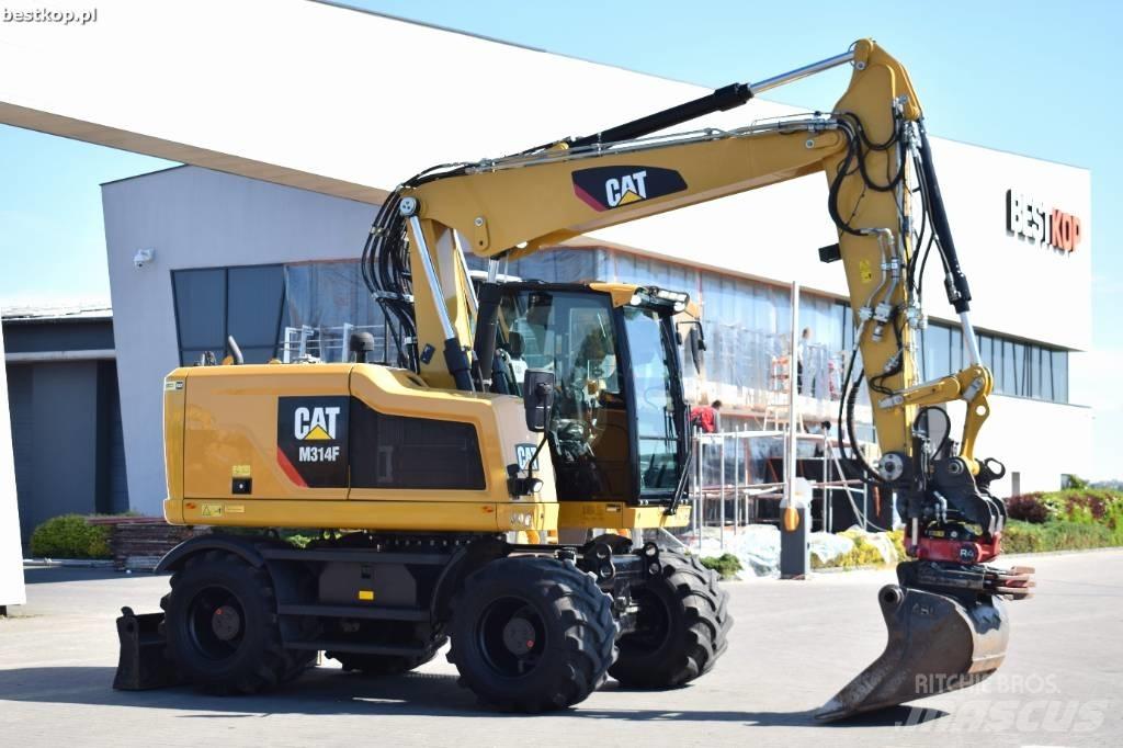 CAT M314F Kolesové rýpadlá