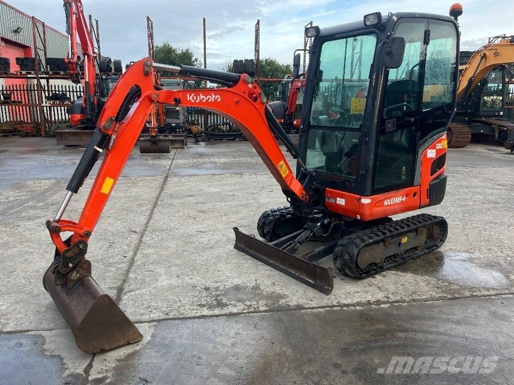 Kubota KX 018-4 Mini rýpadlá < 7t