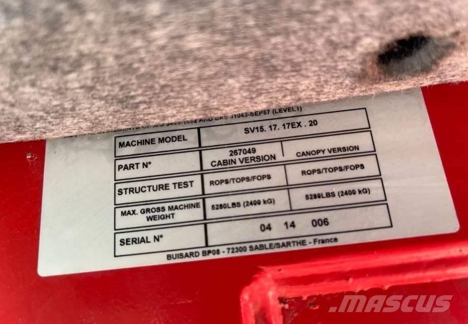 Yanmar SV 15 Mini rýpadlá < 7t