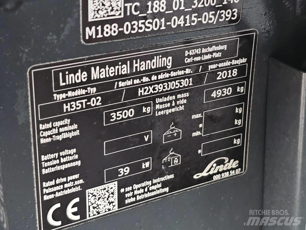 Linde H35T-02 LPG vozíky