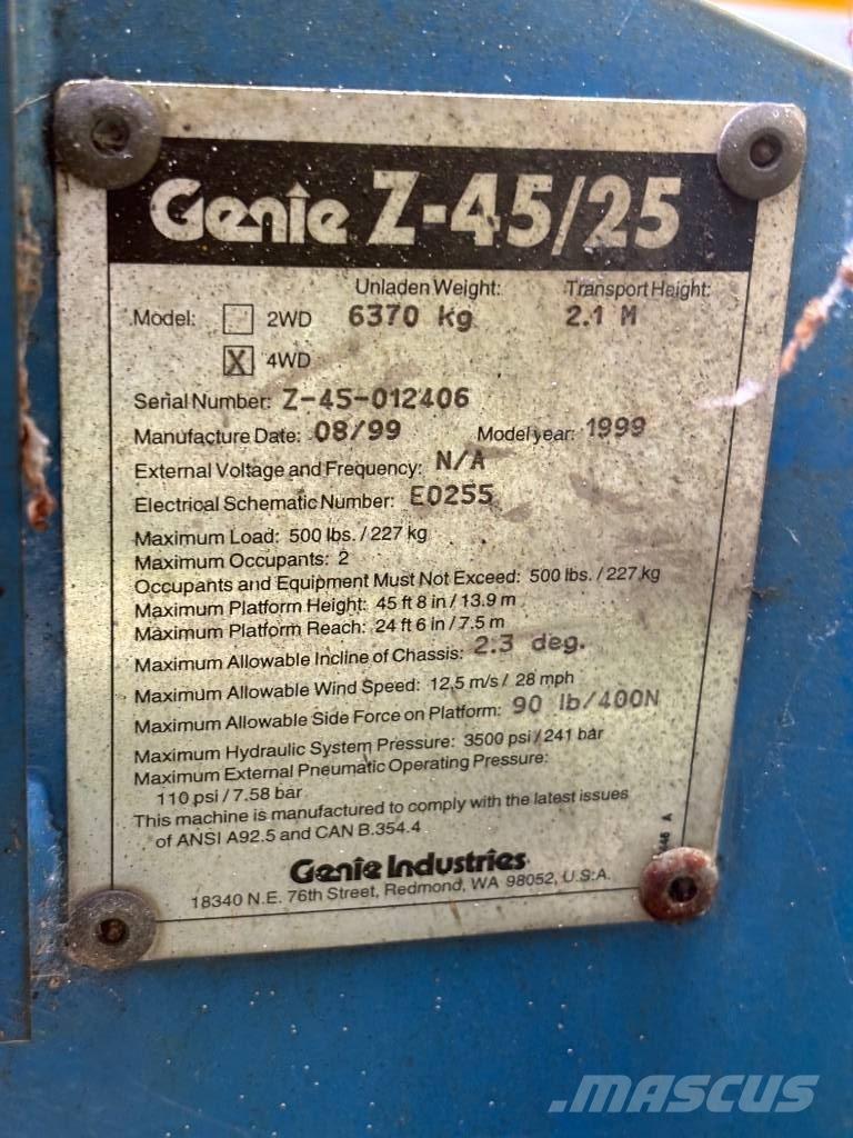 Genie Z 45/25 Kĺbové plošiny