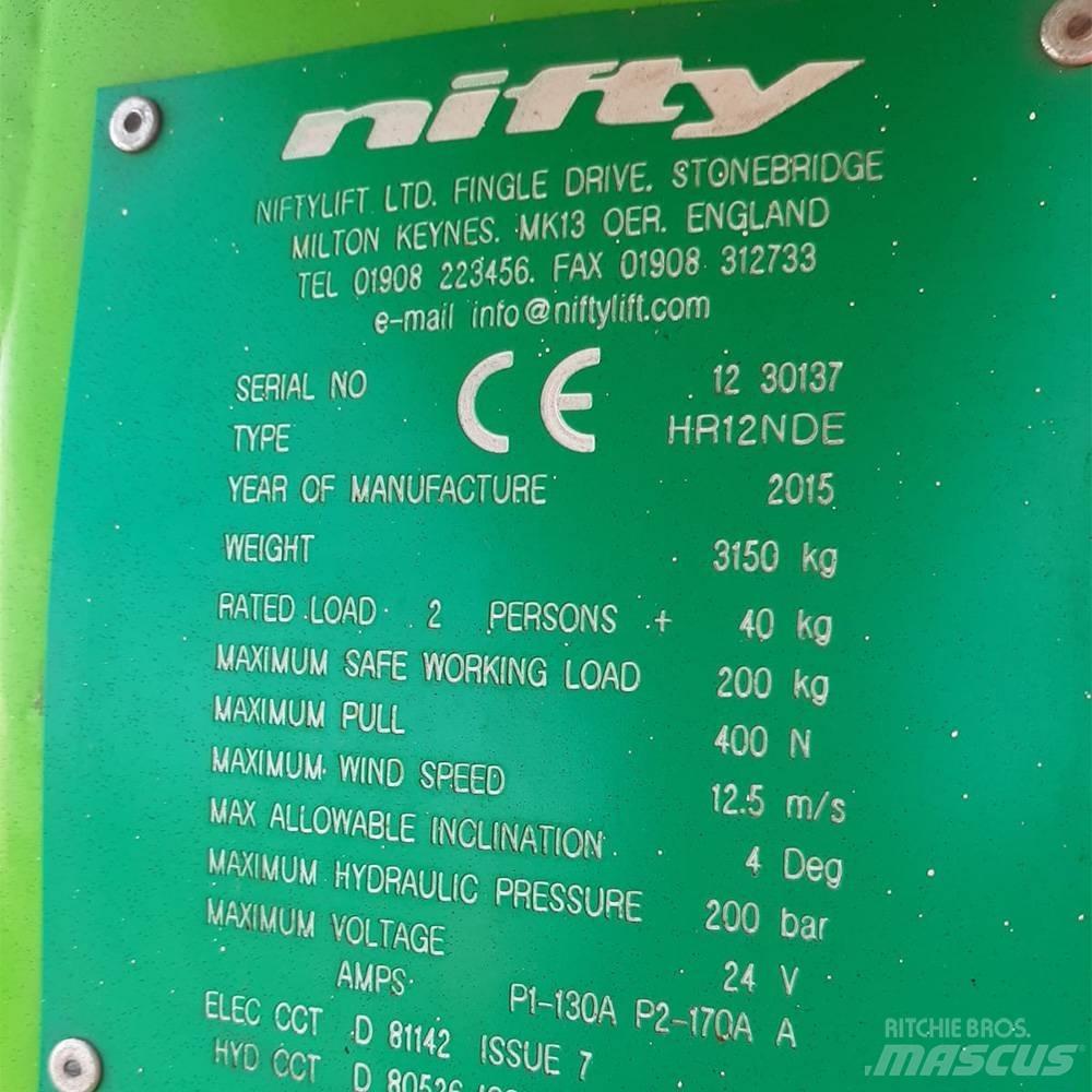 Niftylift HR 12 Kĺbové plošiny