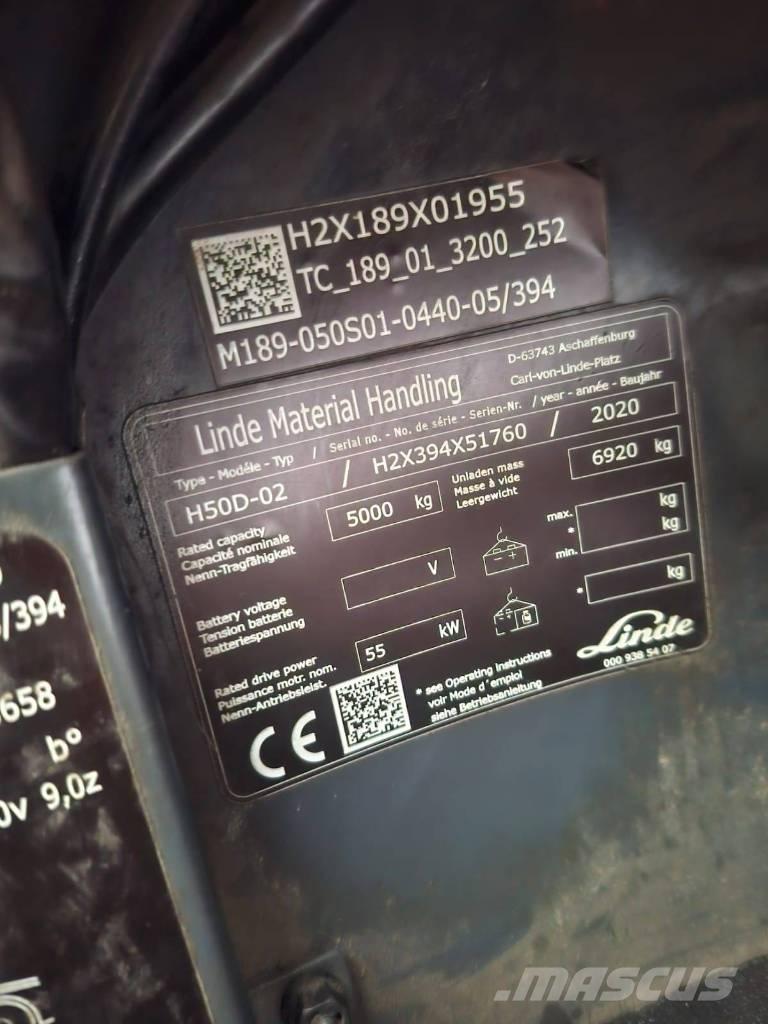Linde H50D-02 Dieselové vozíky