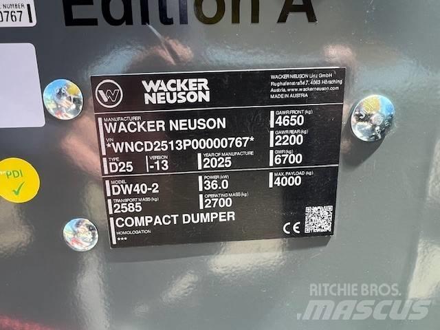 Wacker Neuson DW 40 Kĺbové nákladné autá