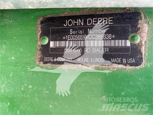 John Deere 568 Lisy na okrúhle balíky