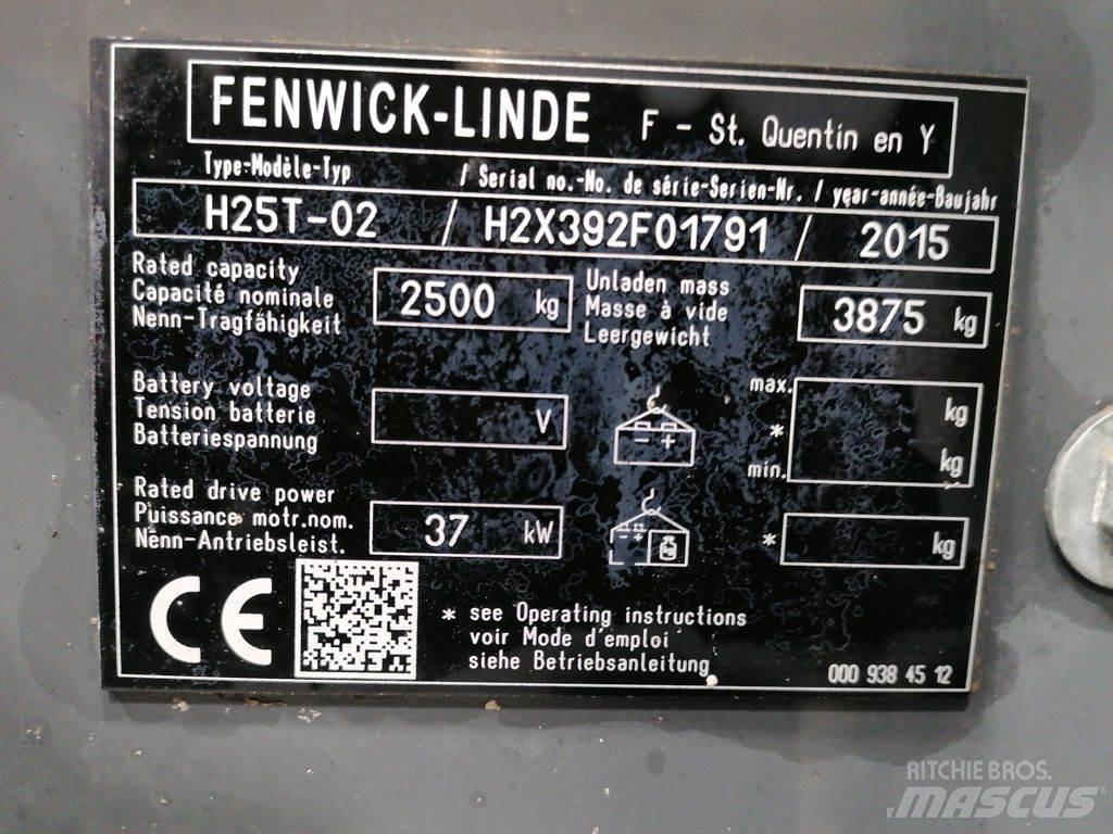 Linde H25T-02 LPG vozíky