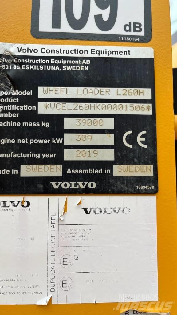 Volvo L260H Kolesové nakladače