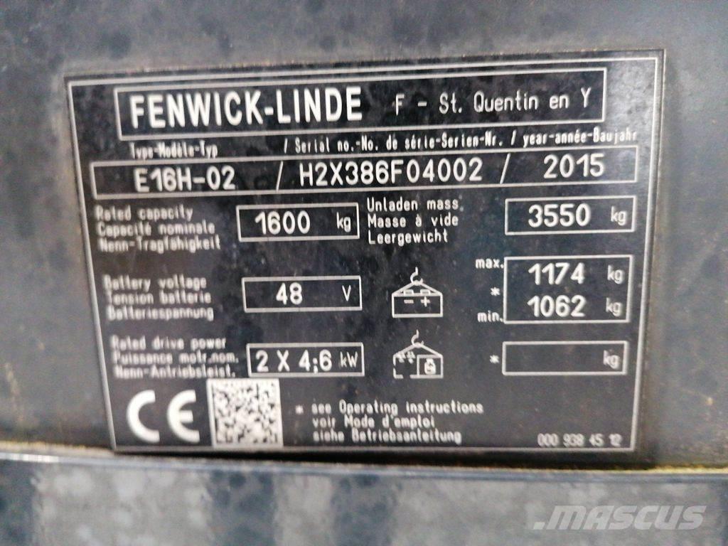 Linde E16H-02 Akumulátorové vozíky