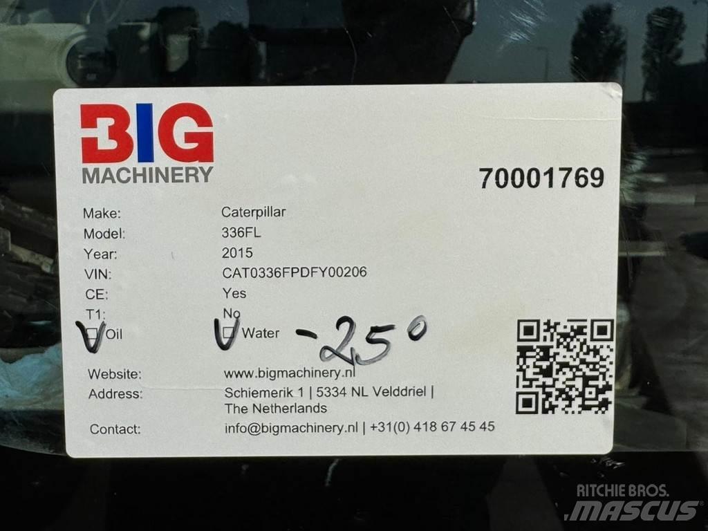 CAT 336FL XE Pásové rýpadlá