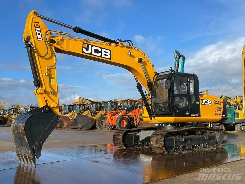 JCB 205 Pásové rýpadlá