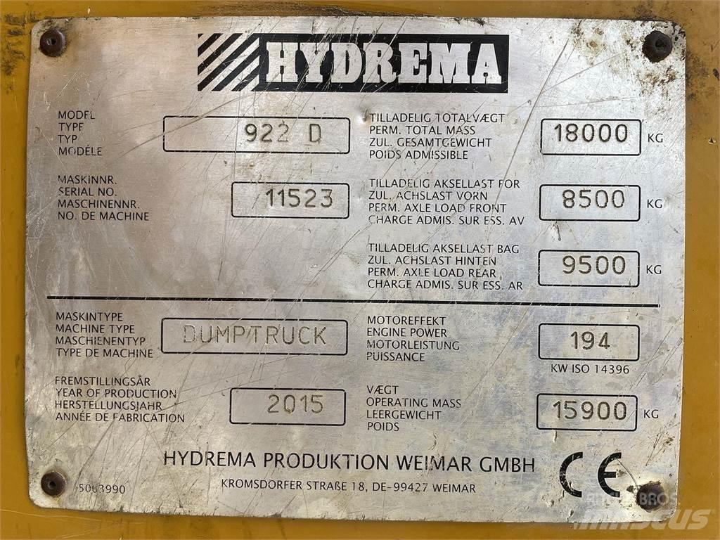 Hydrema 922D Stavebné sklápače