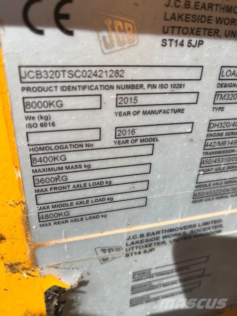 JCB TM 320 S Teleskopické nakladače pre poľnohospodárstvo
