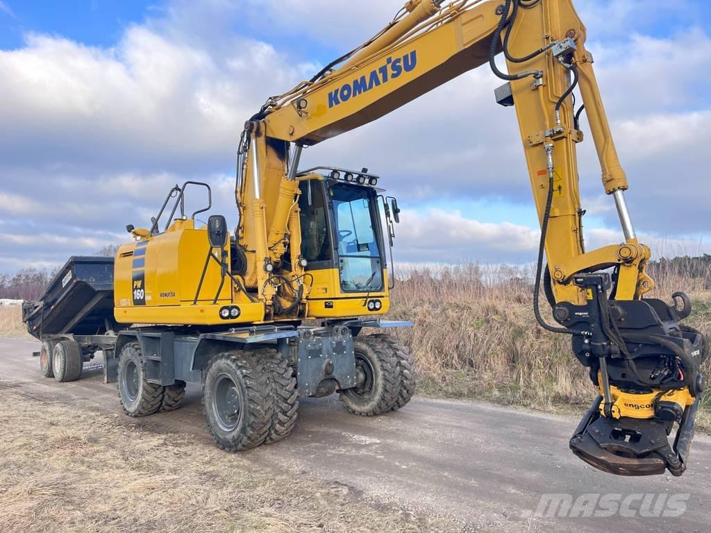 Komatsu PW 160 Kolesové rýpadlá