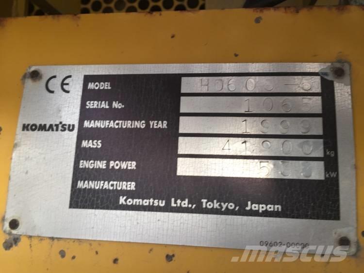 Komatsu HD 605-5 Pevné dempry