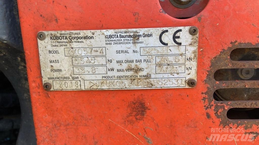 Kubota KX 057-4 Mini rýpadlá < 7t