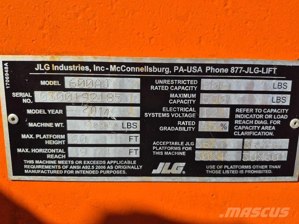 JLG 600 AJ Kĺbové plošiny
