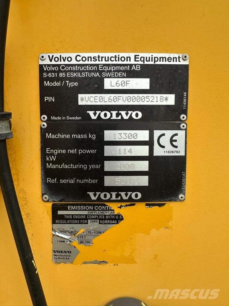 Volvo L60F Kolesové nakladače