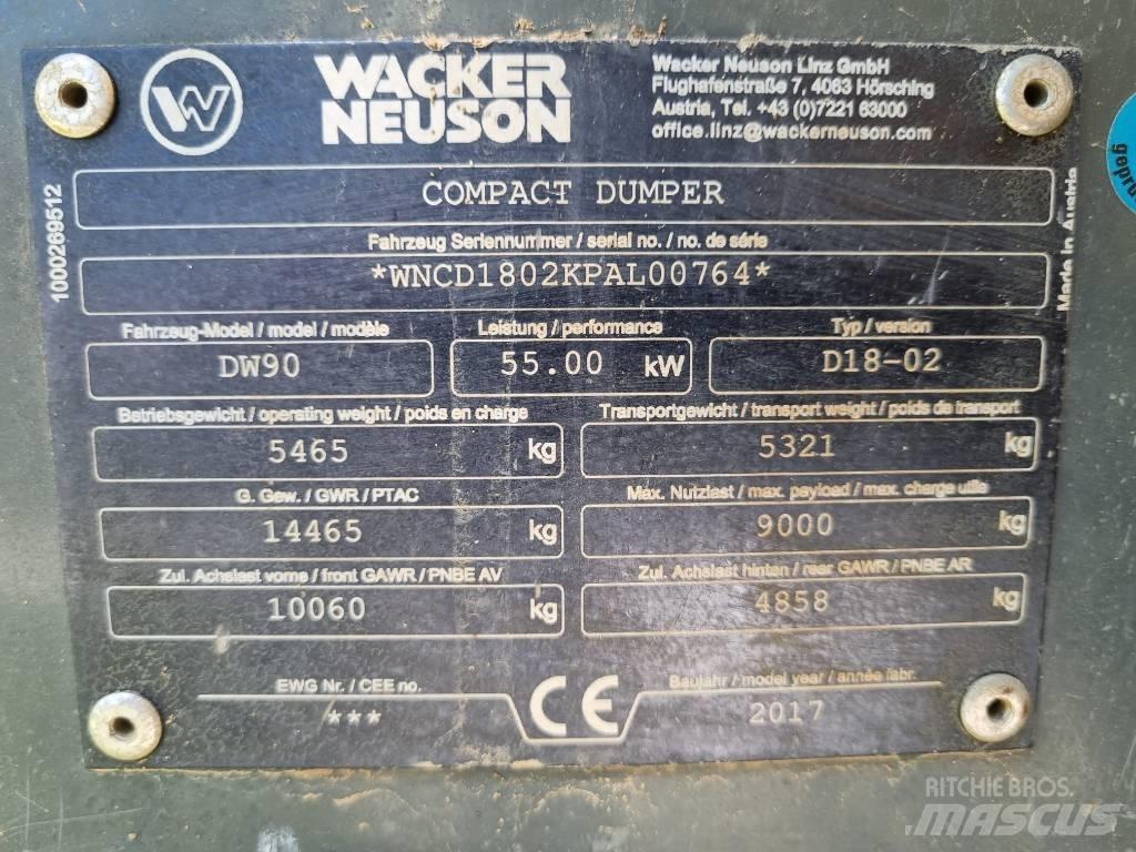 Wacker Neuson DW 90 Stavebné sklápače