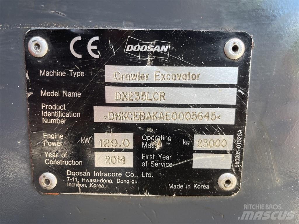 Doosan DX 235 LCR Pásové rýpadlá