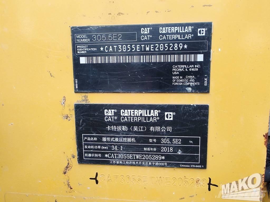 CAT 305.5 Pásové rýpadlá