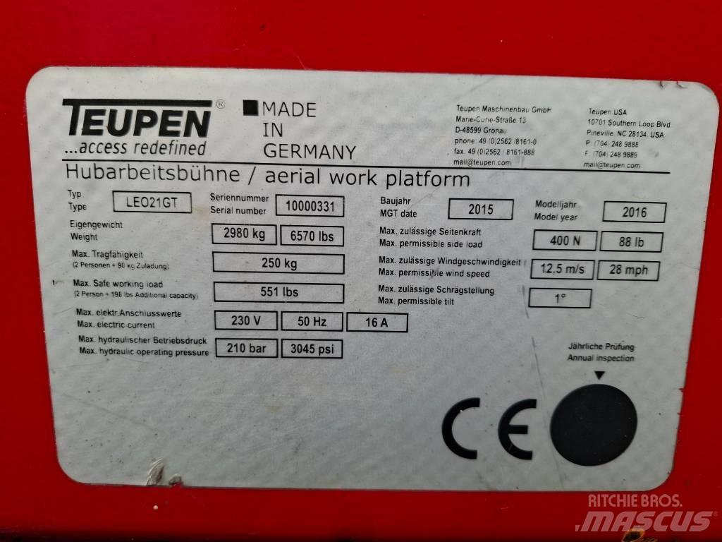 Teupen LEO 21 GT Kĺbové plošiny