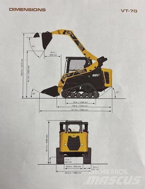 ASV VT 70 Šmykom riadené nakladače