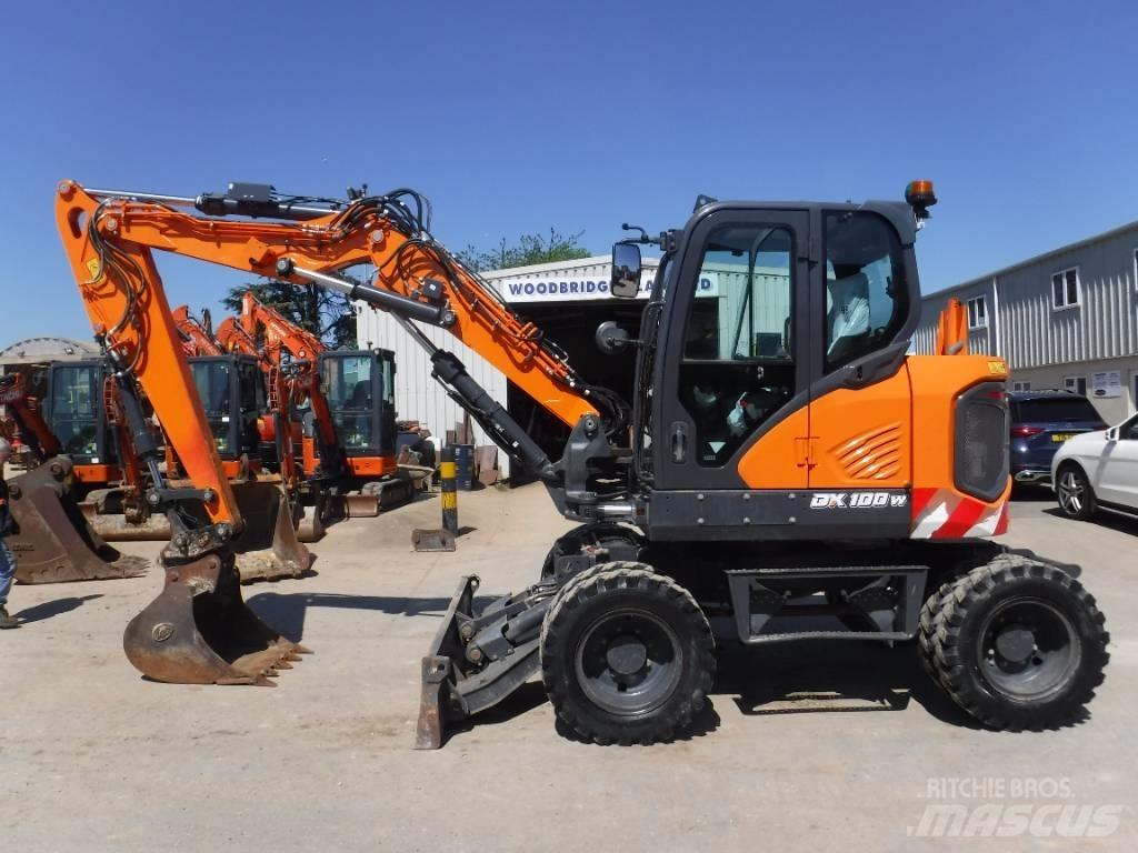 Doosan DX 100W-7 Kolesové rýpadlá