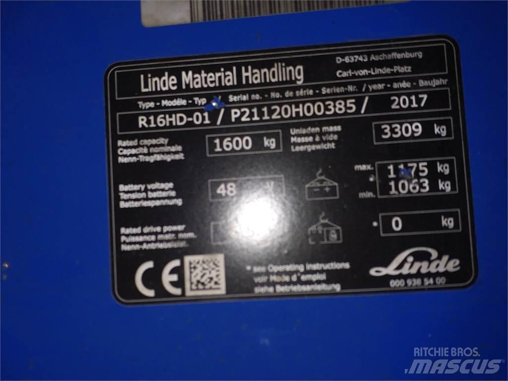 Linde R16HD Retraky